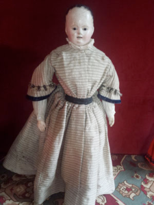 Ancienne Poupée Biedermeier En Cire, Allemagne, Env. 1830-1850 - Pièce Rare